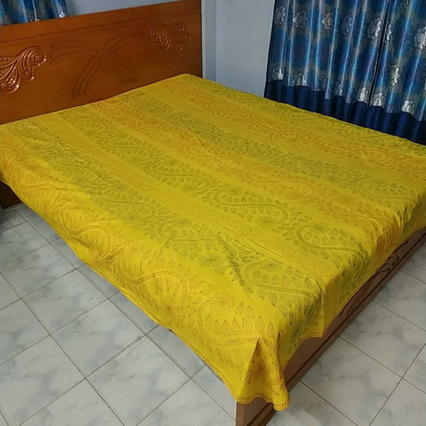 Yellow Shodla Nokshi Kantha