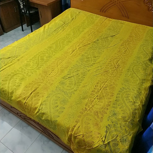 Yellow Shodla Nokshi Kantha