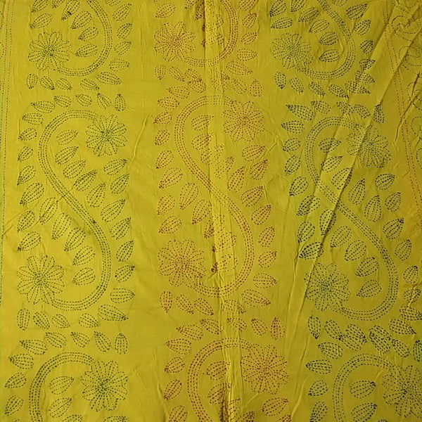 Yellow Shodla Nokshi Kantha