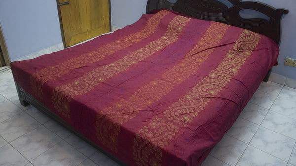 Maroon Shodla Nokshi Kantha