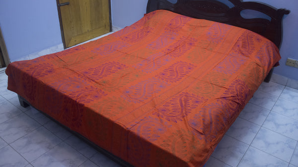 Orange Shodla Nokshi Kantha