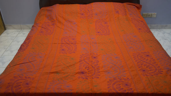 Orange Shodla Nokshi Kantha