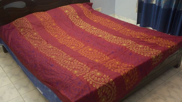 Maroon Shodla Nokshi Kantha