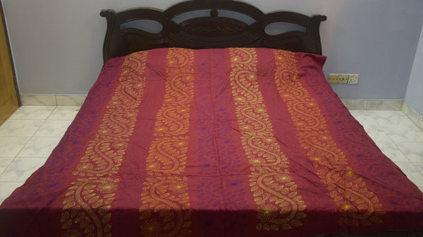 Maroon Shodla Nokshi Kantha