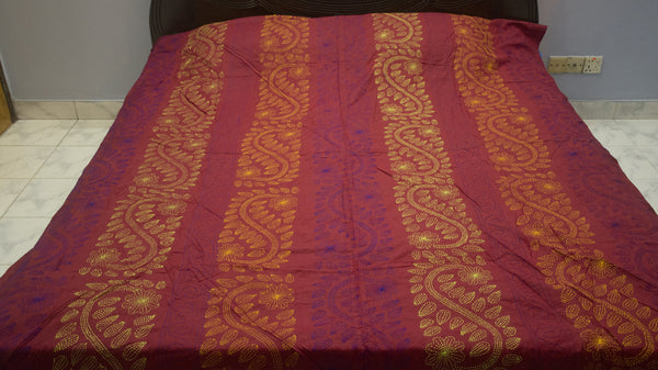 Maroon Shodla Nokshi Kantha