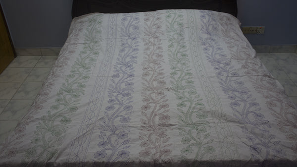 White Shodla Nokshi Kantha