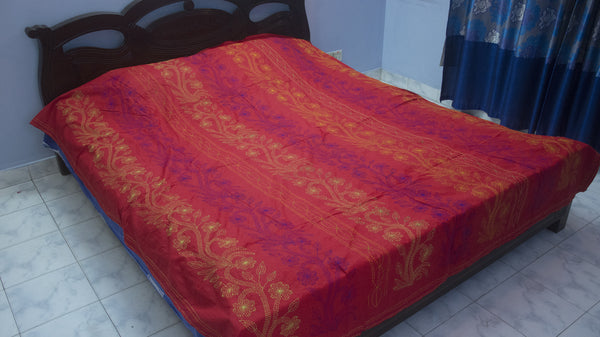 Maroon Shodla Nokshi Kantha