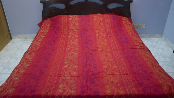 Maroon Shodla Nokshi Kantha