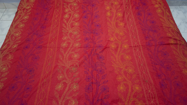 Maroon Shodla Nokshi Kantha