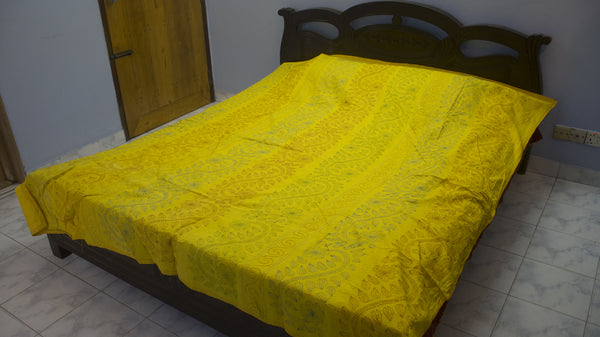 Yellow Shodla Nokshi Kantha