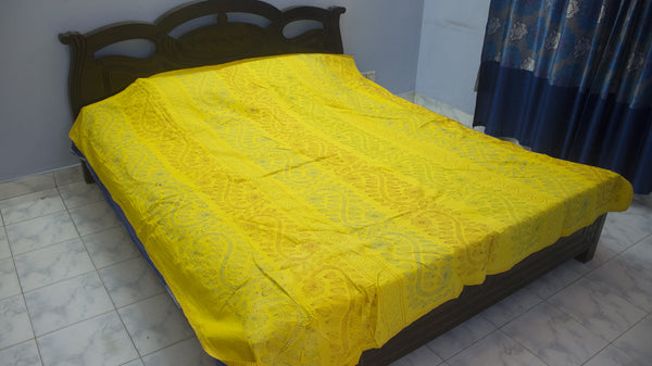 Yellow Shodla Nokshi Kantha