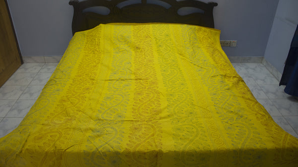 Yellow Shodla Nokshi Kantha