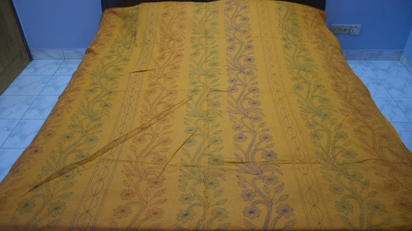 Yellow Shodla Nokshi Kantha